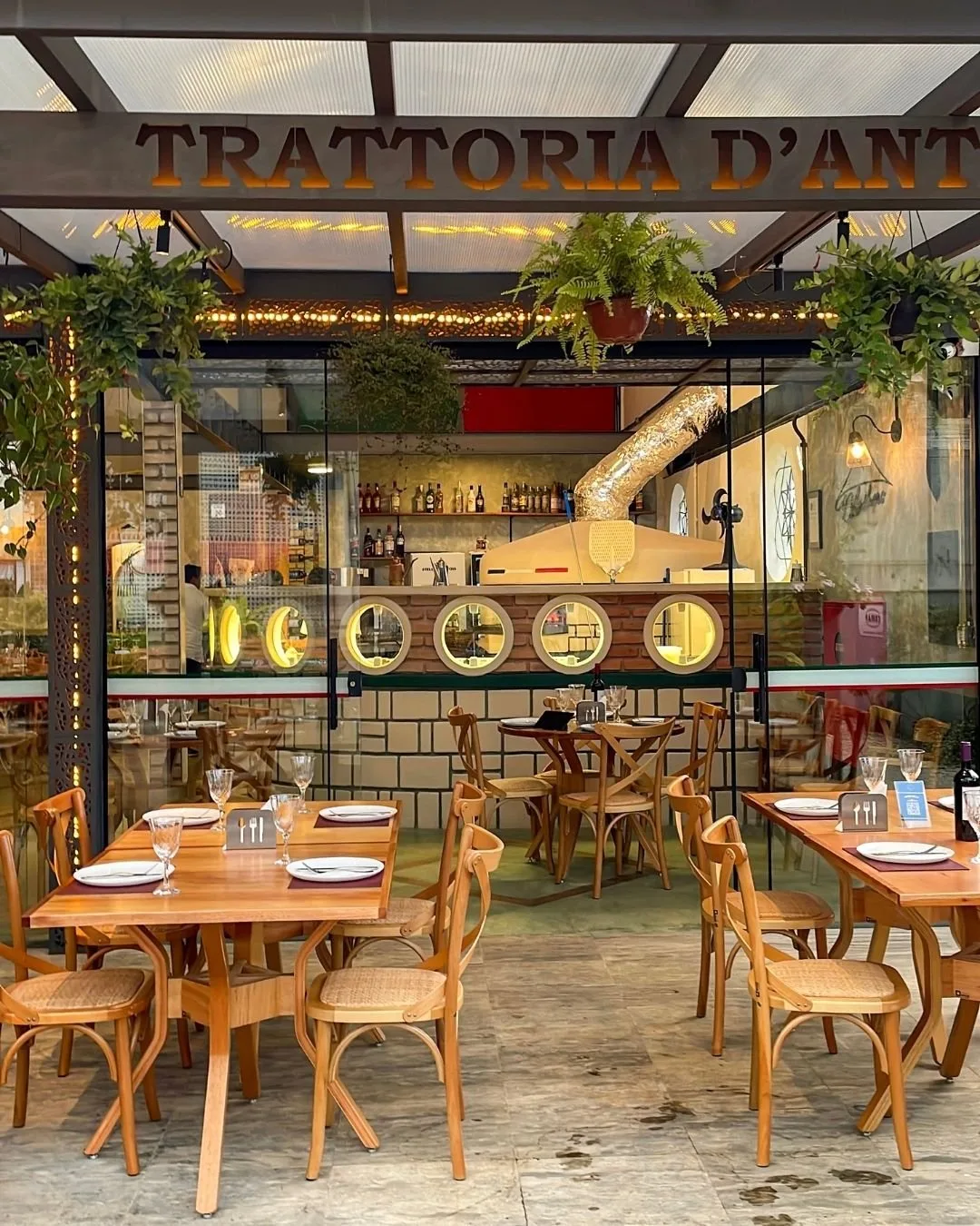 Fachada da Trattoria D'Anthero no Vale do Ipê, Juiz de Fora